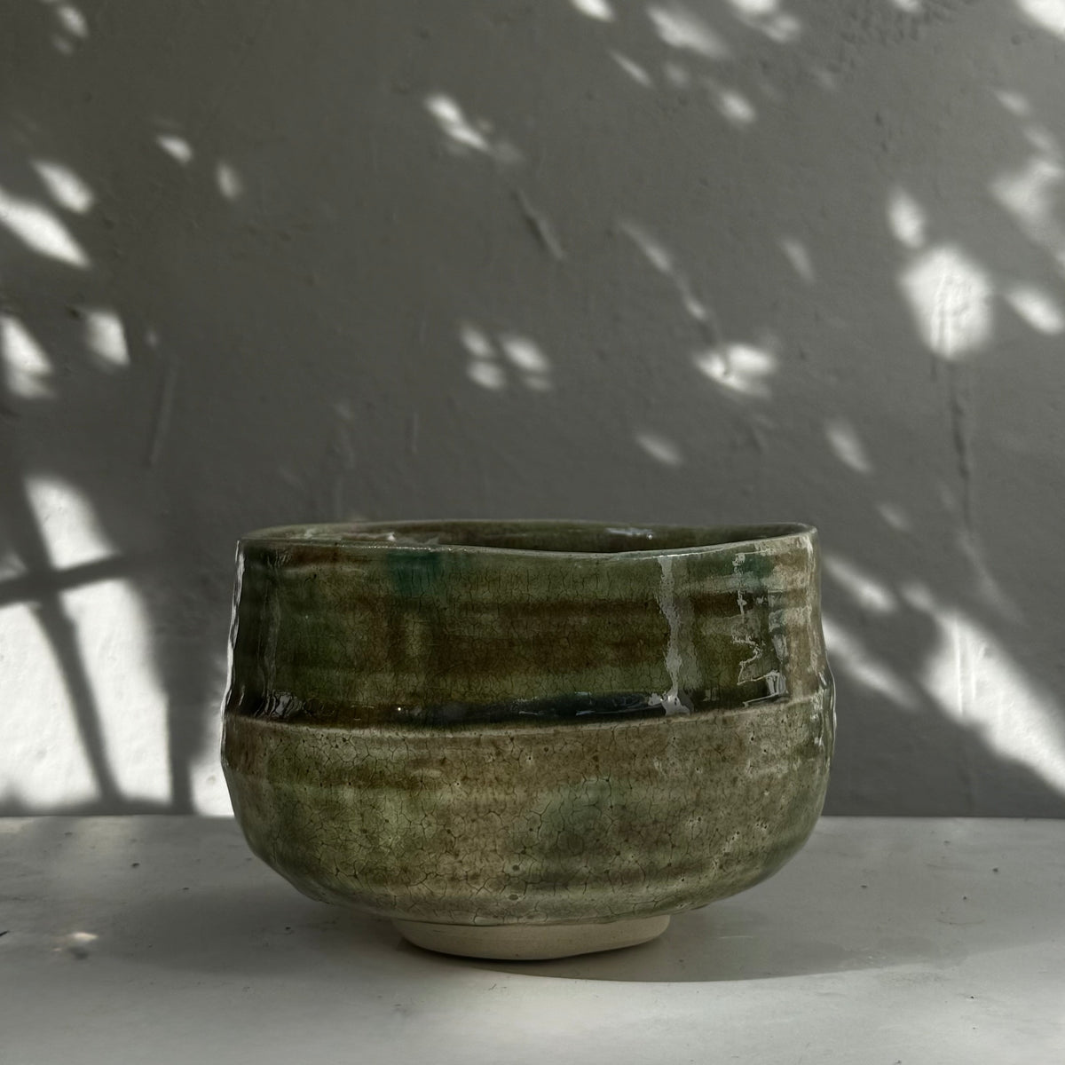 Oribe Midori – grüne Teeschale