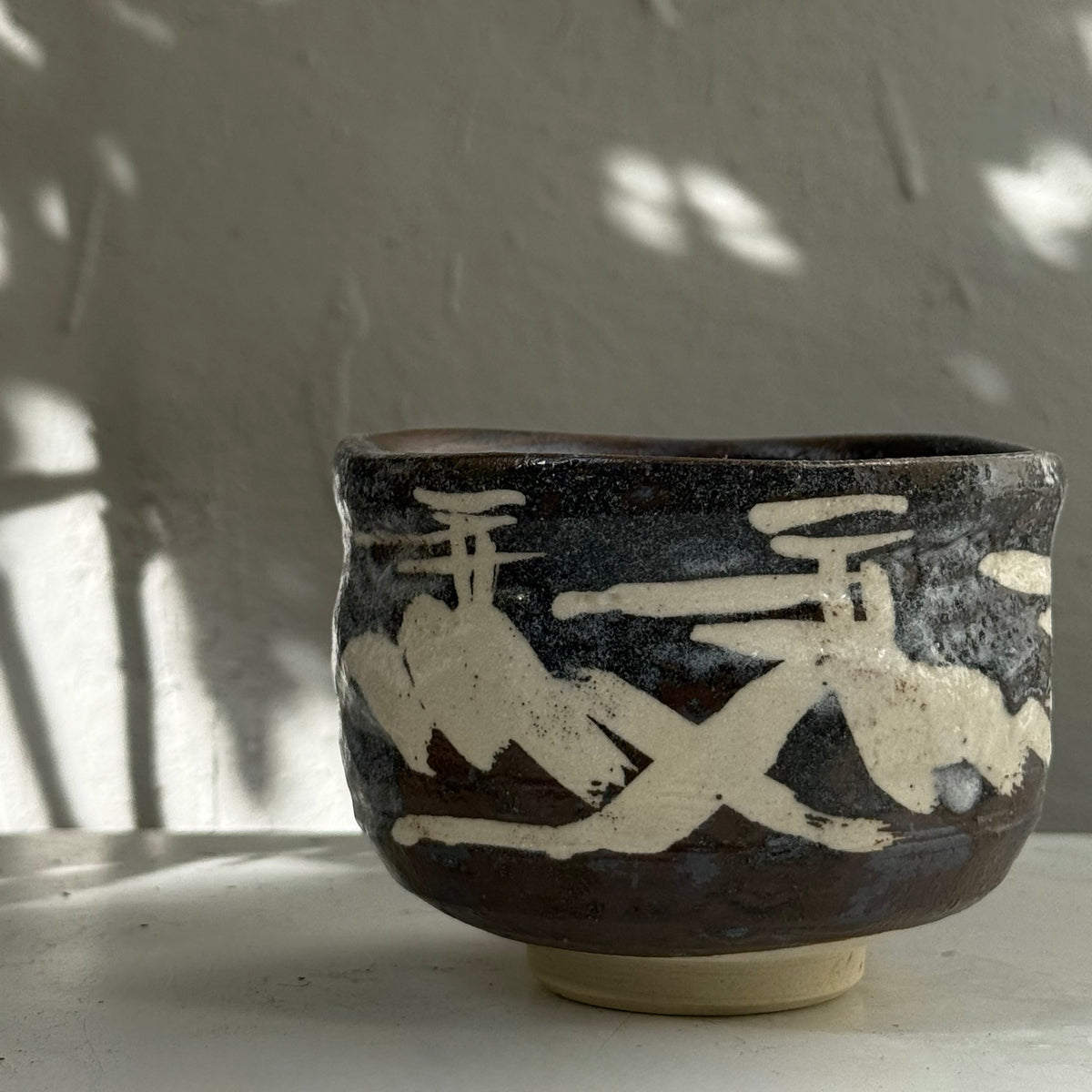 Matcha Schale Kuro Shiro – schwarz-weiße Matcha-Schale