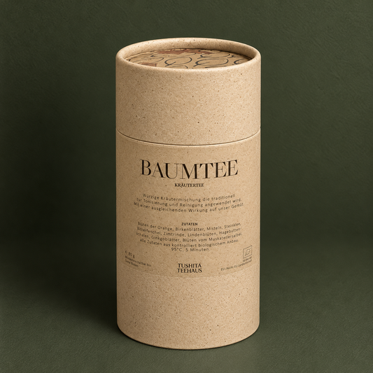 Baumtee Kräutertee in der Vorratsdose – Tushita Teehaus