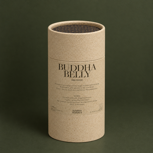 Buddha Belly Kräutertee in der Vorratsdose – Tushita Teehaus